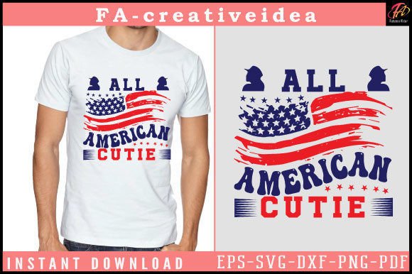 All American Cutie 4th July SVG: A Must-Have for Crafters