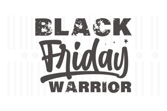 Black Friday Warrior SVG: A Bold Graphics Asset for Crafts