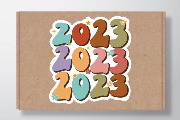 Boho Groovy 2023 SVG Stickers: A Fresh Graphics Choice for Crafts