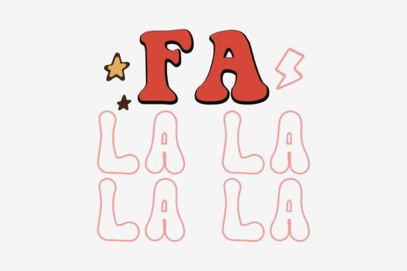 Fa La La La La Retro Christmas SVG for Crafts & Graphics