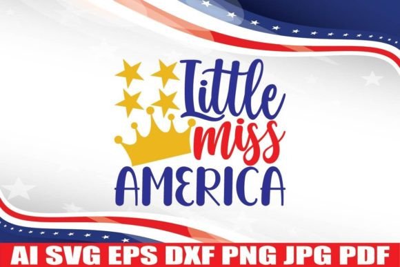 Little Miss America: A Versatile Graphics Asset for Crafts