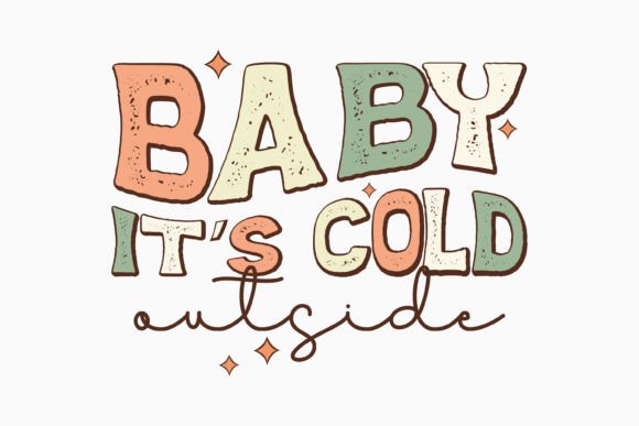 Retro Christmas Graphics for Local Crafts and Branding