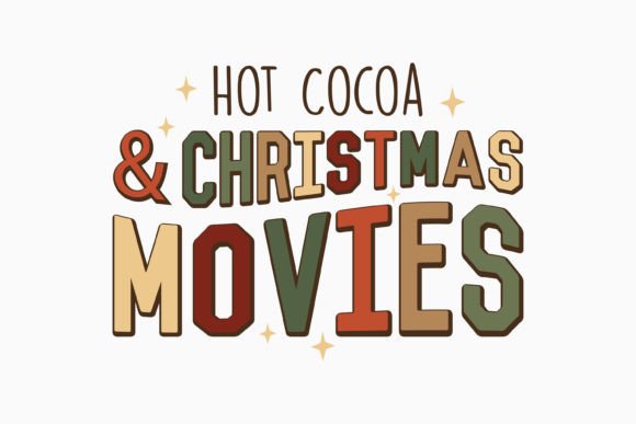 Retro Christmas Quote SVG for Hot Cocoa Crafts & Graphics