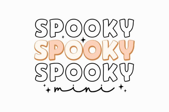 Retro Spooky Mini Graphics for Seasonal Crafts